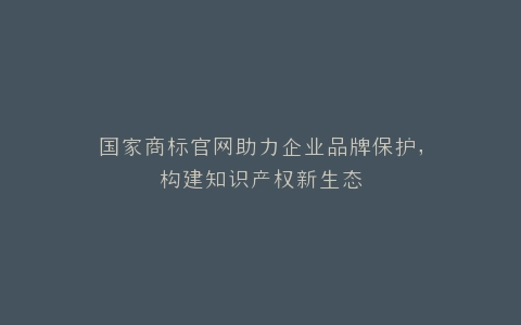 国家商标官网助力企业品牌保护,构建知识产权新生态